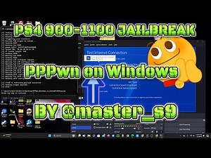 PPPwn Exploit PS4 9.00 -11.00 on Windows Thanks @master_s9