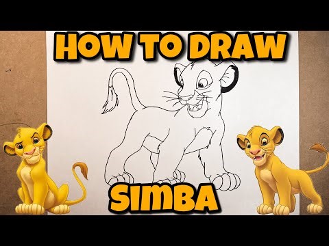 HOW TO DRAW SIMBA | LION KING | Easy Step-by-Step Tutorial | FOR KIDS