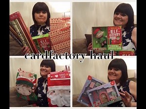 Card Factory Haul - SALE 75% OFF Loads of Christmas Wrapping Goodies
