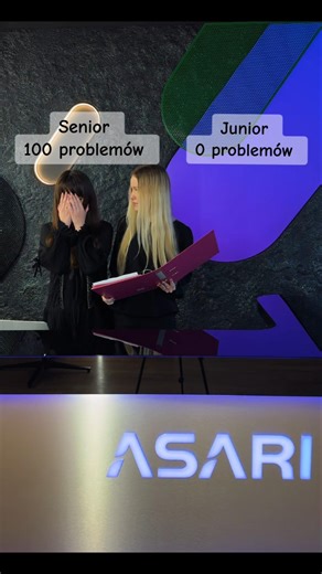 Senior 99 problemów, junior 1 problem #biuro #praca #youtubeshorts #asari #humor #work #workfun