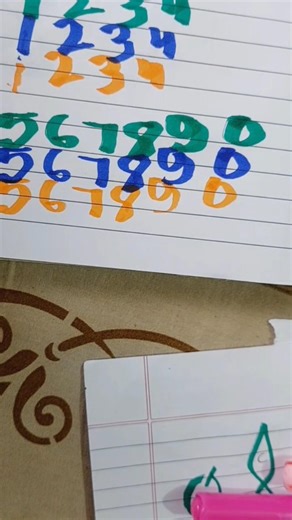 Number writing 🩷 #art #trending #shorts #satisfying #number #maths #3d #drawing #craetive #ytshorts