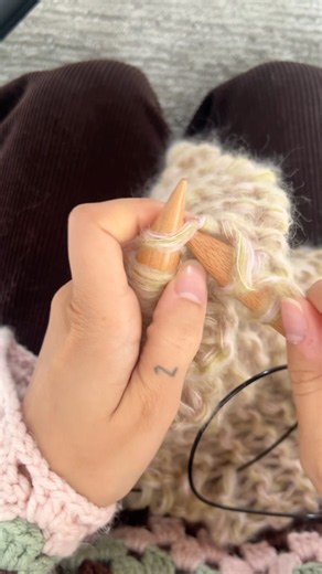 English knitting 😍✨