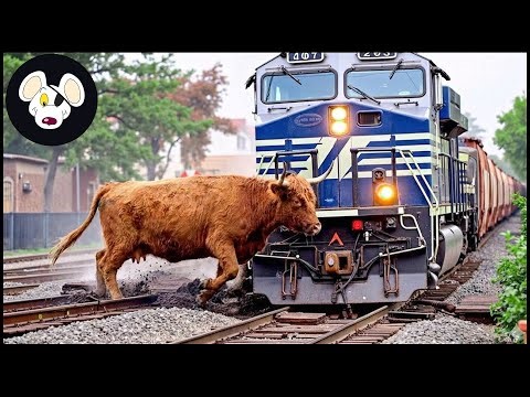 Tragic ! 40 Terrifying Moments When Animals And Invasive Species Collide With Trains And Cars