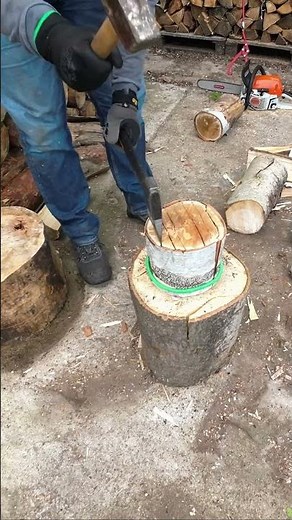 Making Birch kindling DIY Fire Starter