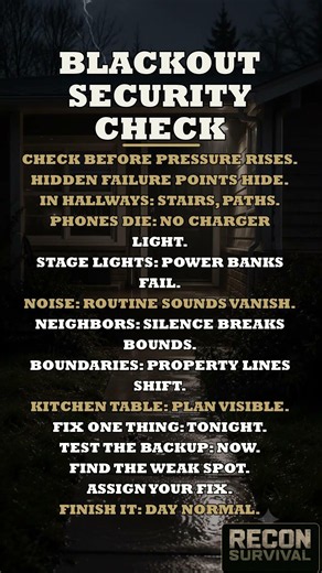 If the power went out tonight, what would fail first in your house?