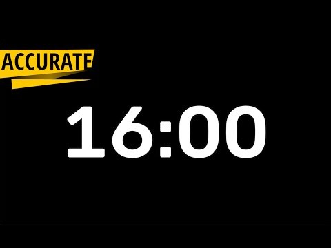 Timer 16 Minute Countdown for Focus, Study, Workout, Meditation, Break | Timer Video #16MinuteTimer