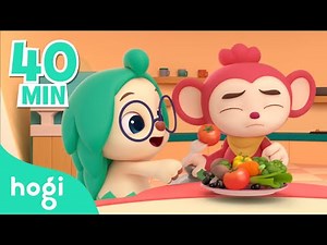 🍴Eat healthy meal and more! | +Compilation | Pinkfong Kids Nursery Rhymes | Learn and Play with Hogi