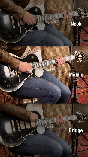 3 pickups, 1 choice. What's it gonna be? Watch Angela Petrilli Music's full demo of the Gibson Eric Clapton 1958 Les Paul Custom: https://bit.ly/ECLPGCfb | Guitar Center