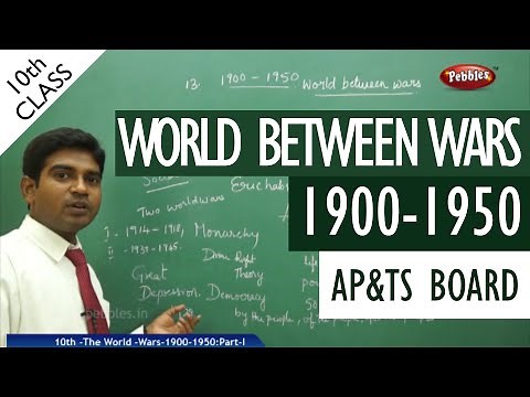 1900-1950 world between wars full lesson | Class 10 Social studies | AP&TS syllabus