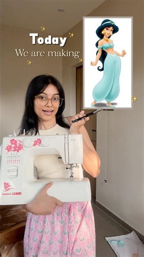 Part 1 of making Princess Jasmine’s outfit✨