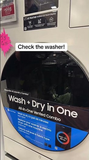 Samsung Washer dryer with AI?! #samsung #washerdryer #review