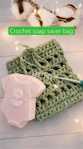 This crochet soap saver bag is easy, beginner friendly pattern 😍 See Free tutorial here tomorrow