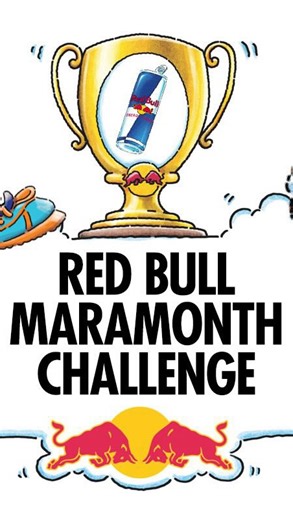 A D H V A I T⚡️ on Instagram: "@redbull Maramonth Challenge Your fitness journey is not a sprint, but a marathon and yes, the jog around the block also counts. Set the pace, start the chase and bring it on -are you ready to cover a marathon? The task is simple yet significant, you need to accumulate 42.2kms (the length of a full marathon) by the end. Distance Goal: 42.2 km Time Frame: 4th Jan ‘26 to 1st Feb ‘26 Activities: Run, Hike, Virtual Run, Walk, Wheelchair Get up, lace up, grab a cold can