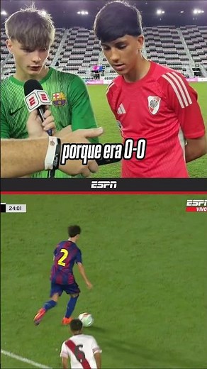 ¡RIVALES NO ENEMIGOS! Las figuras de River y Barcelona reaccionaron a sus atajadas | #Shorts