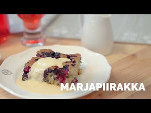 Tee marjapiirakka helposti uunipellillä