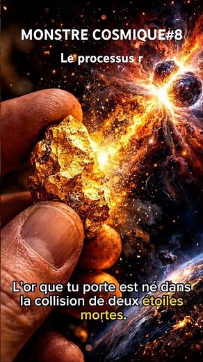 L’or et le platine naissent dans la mort de deux étoiles ⭐️