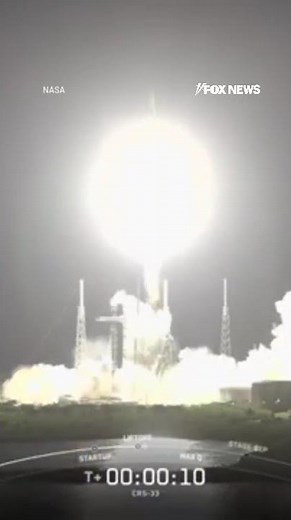 LIFTOFF: SpaceX rocket blasts off to deliver supplies to International Space Station #shorts