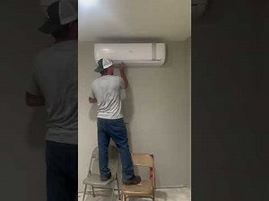 Ozone Mini Split Heat Pump Install #diy #fyp #viral