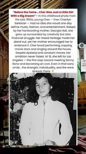 This Childhood Photo of Cher Reveals the Early Life of a Future Icon
