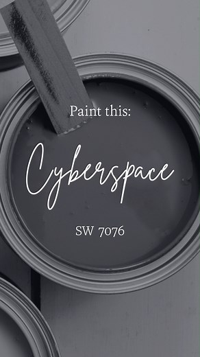 Where will you use Cyberspace SW 7076? > Woodwork > Walls > All of the above . #SWColorLove (on Instagram): 📸 1: @julie.ann.home 📸 2: @sarabulea 📸 3: @terracottadesignbuild 📸 4: @browneyedfox 📸 5: @farahfournierdesign 📸 6: @darienleigh | Sherwin-Williams