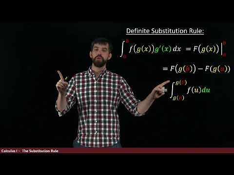 Substitution Method for Definite Integrals **careful!**