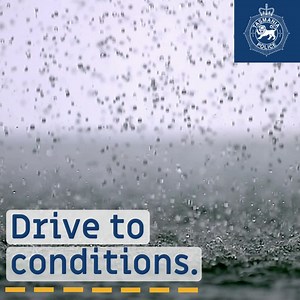 🌧 With wet weather continuing in parts of the state today, police would like to remind people to stay safe on our roads. Be alert and watch for hazards: powerlines, fast-flowing water, washed away roads or bridges, tree branches and roofing iron. Slow down, drive to the conditions and keep your headlights on. For up to date road closures, visit: www.police.tas.gov.au/community-alerts/ | Tasmania Police
