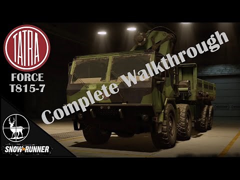 How To Unlock Tatra Force T815-7 (Don Region DLC) SnowRunner Complete Walkthrough