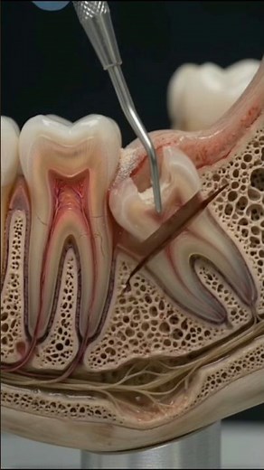 Impacted Wisdom Tooth Extraction | Surgical Removal Step by Step #shorts #dental #health #viral