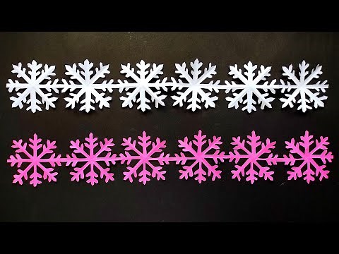 chain snowflake out of paper | How to make chain snowflake easy |Chain Snowflake |Snowflake garland