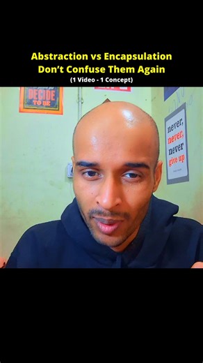 Code With Shashi on Instagram: "Abstraction vs Encapsulation — the most confusing OOP concept, finally simplified. Many students mix up Abstraction and Encapsulation because both talk about “hiding things” — but they hide different things for different reasons. In this video, I explain: • What Encapsulation really means (data protection) • What Abstraction really means (complexity hiding) • The ONE-LINE difference that clears all confusion • Real-life examples that make it stick If you’re learni