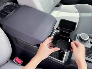 Cup Holder Inserts for Toyota Tacoma 2024 2025 2026 Accessories, Non-Slip TPE Center Console Front & Rear Cup Holder Protector Organizer for Tacoma Interior Accessories