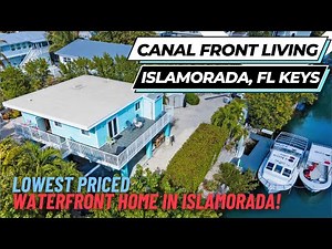 Lowest price waterfront home in Islamorada for Sale in 2025! 109 Nautilus Drive - Video walkthrough