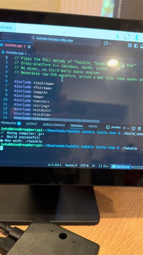 Raspberry Pi 5 sings Twinkle twinkle little star