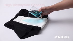 Carer Incontinence Underwear for Men Washable Incontinence Boxer Briefs 3 Pack Leak Proof Underwear for Men Cotton Reusable Incontinence Underwear with Extended Pad Front & Rear 280ML (Small)