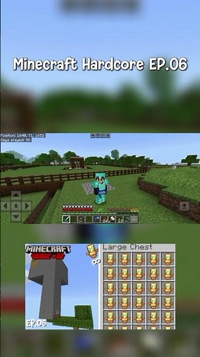 ทำฟาร์ม Totem เกือบง่าย | Minecraft Hardcore #minecraft #minecraftsuvival #survival