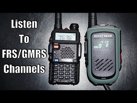 How to Listen to FRS/GMRS Frequencies on a Baofeng UV5R