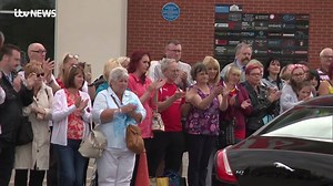 325K views · 3.3K reactions | Hundreds applaud as the funeral cortège of Barry Chuckle arrives at the New York Stadium | ITV Calendar | Facebook