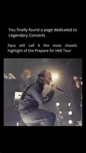 Legendary Concerts on Instagram: "During Slipknot’s Prepare for Hell Tour, this moment became one of the most talked-about highlights because it perfectly captured the band’s controlled chaos on stage. Mid-performance, the energy tipped from aggressive to outright unhinged, with band members roaming the stage like it could collapse at any second, feeding off the crowd’s intensity rather than reining it in. Fans still point to this era as peak Slipknot live insanity — masks soaked, lights blindin