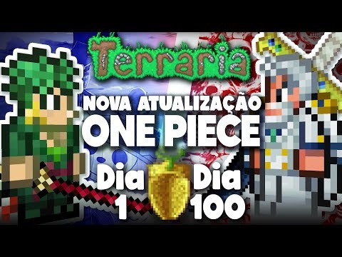 PASSEI 100 DIAS EM BUSCA DO NOVO ONE PIECE NO TERRARIA (MASTER MODE)