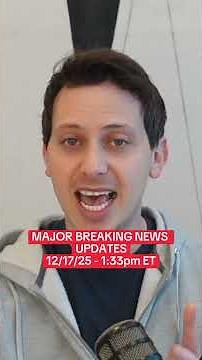 MAJOR BREAKING NEWS UPDATES - 12/17/25 - 1:33pm ET