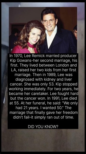 Lee Remick died of cancer in 1991. Her husband, Kip Gowans, was her devoted caretaker.#ytshorts