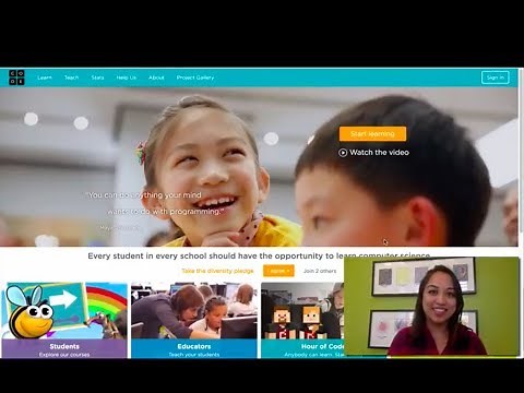 Overview of teacher homepage and navigating the Code.org site