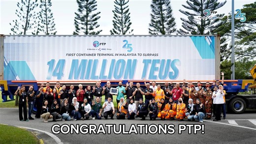 Port Of Tanjung Pelepas (PTP) Records Historic Throughput Milestone in 2025 Port of Tanjung Pelepas (PTP) recorded a major milestone in 2025 by surpassing 14 million TEUs as a single terminal, the highest annual throughput in the port’s history and a significant achievement in its 25th anniversary year. This milestone reflects PTP’s strong operational performance, sustained growth and the continued confidence of its customers and partners. Throughout the year, the port handled high volumes effic