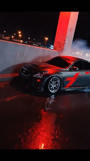 Saudi Street Drift: Nissan Altima V6 2009 Neon Night Spin