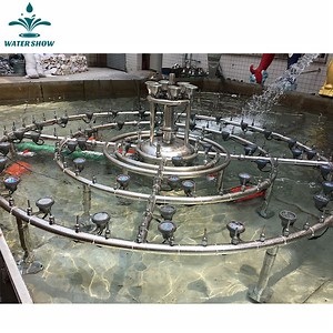 [Hot Item] Outdoor Decorative Artificial Landscape Colored LED Light Water Features Fountain