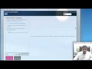 CentOS | تقسيم القرص الصلب والتثبيت