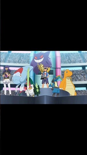 Ash Vs Leon | Power of Ash Pikachu 💪 | "Comment " #shorts