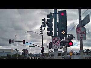 Econolite Traffic Lights & #railroadcrossing Signals In El Cajon, CA (Marshall Ave & Arnele Ave)