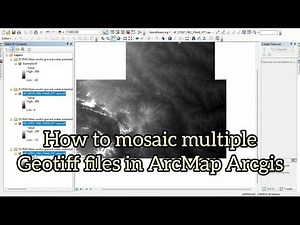 How to mosaic multiple tiff files in ArcGIS | ArcMap | Mosaic multiple raster files in ArcGIS