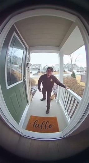 UPS Driver's Epic Slip Recovery!